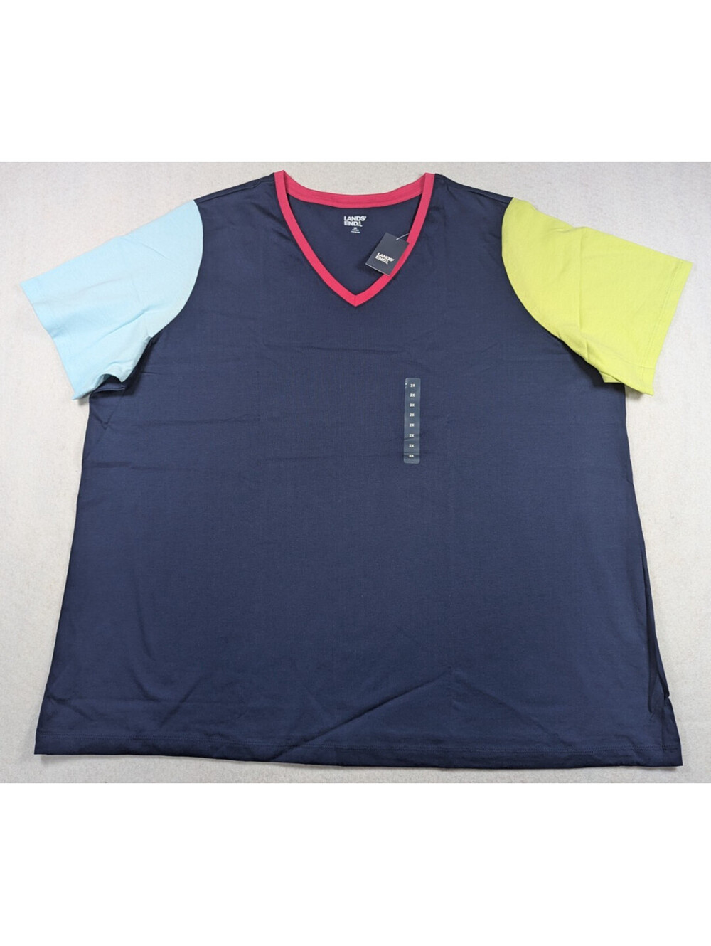 Lands' End - Women's - Supima V-neck Short Sleeve T-Shirt - Size 2x
